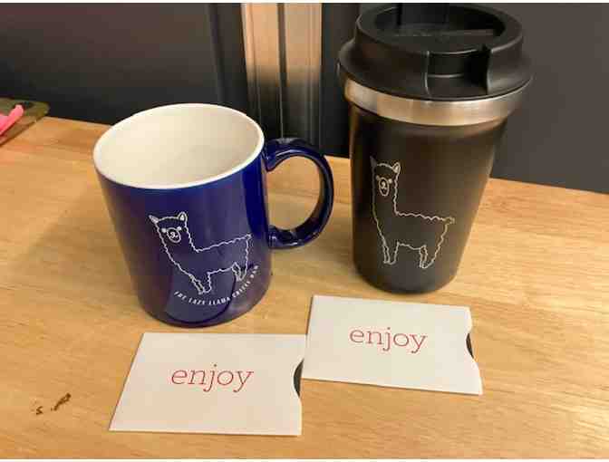 $30 Gift Card + Mugs from The Lazy Llama