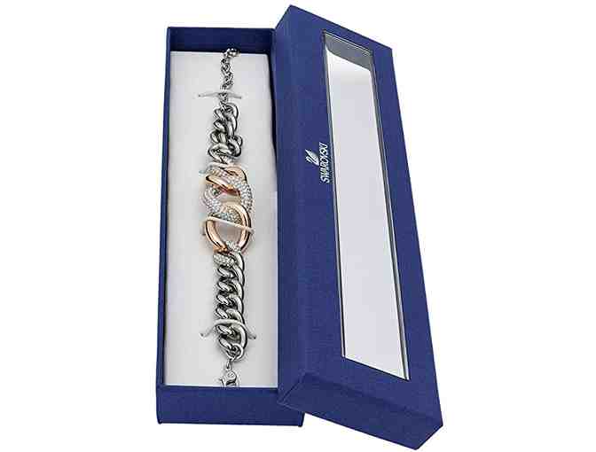 Swarovski - Bound Crystal Pavé Chain Stainless Steel Link Bracelet for Women
