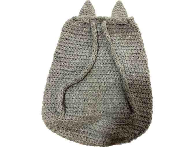 Handmade Amigurumi Crocheted Totoro Pouch/Backpack