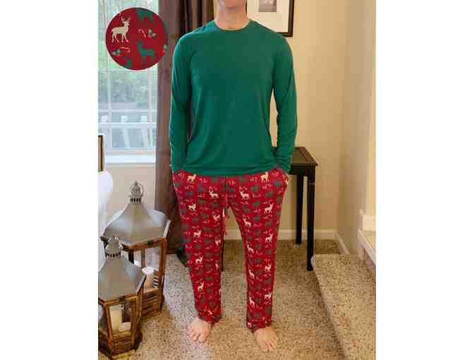 Free Birdees Family Holiday Matching Pajama Set - Reindeers