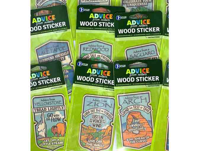 Your True Nature National Park Wood Sticker Set