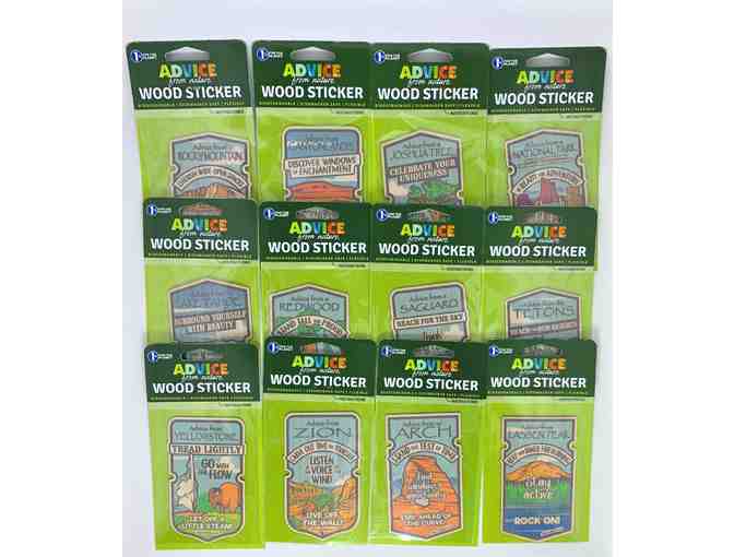 Your True Nature National Park Wood Sticker Set