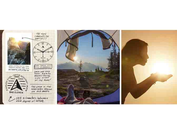 One Eleven Watches SWII Solar Three-Hand Blue rPet Watch