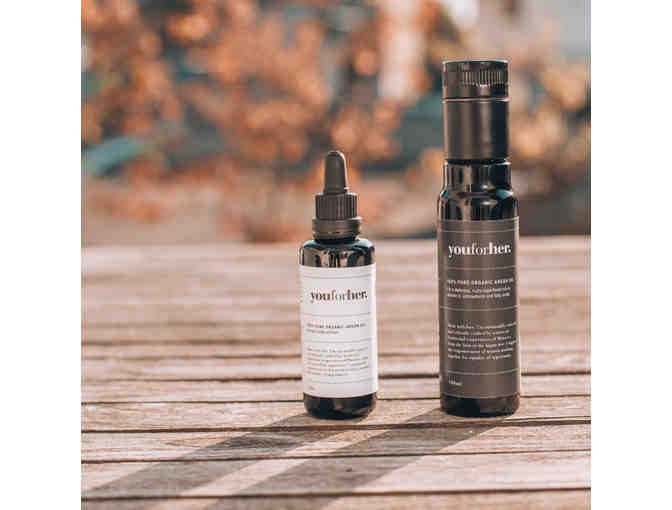 youforher 100% Pure Organic Argan Oil: Beauty (2 - 50ml bottles)