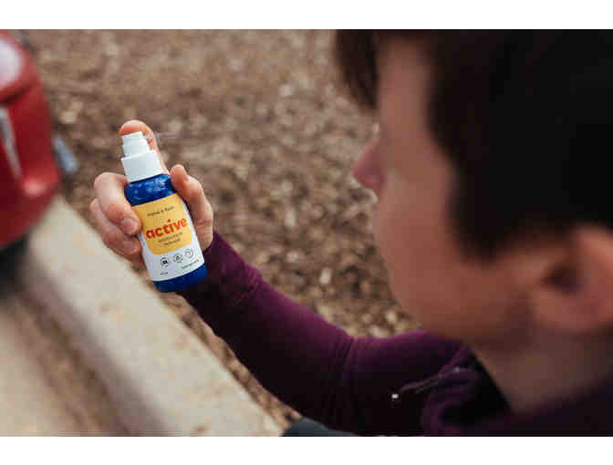 Active Antimicrobial Hand & Face: All-Natural Hydrogel Spray