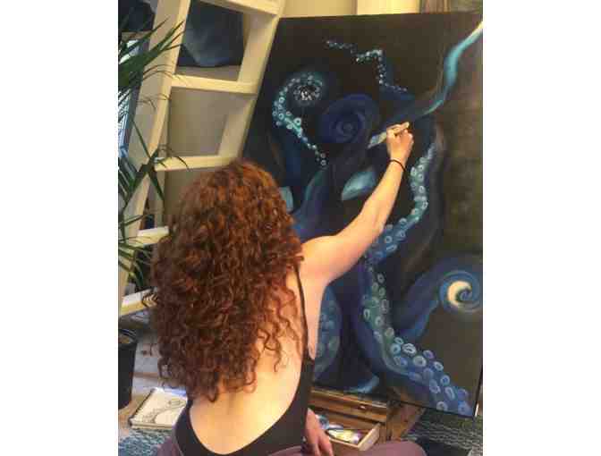 The Marine Diaries Indigo Kraken Print