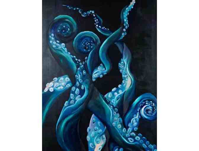 The Marine Diaries Indigo Kraken Print