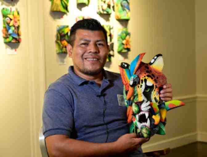 'Blending into the Woodwork' Rainforest Fine Art Mask