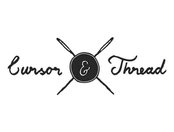 Chambray Bow Tie with White Floral Print