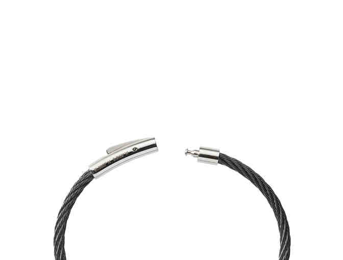 London Black Titanium Cable Bracelet