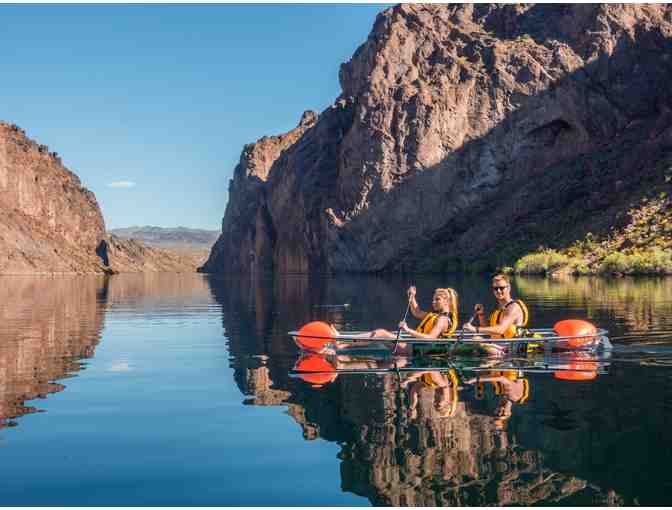 Vegas Glass Kayaks: Emerald Tour:Including 10 & 20 litre dry bags and 2 pairs sunglasses