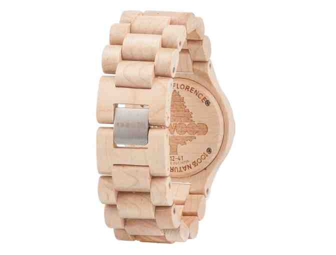 We-Wood Watches: Date Beige Unisex Watch