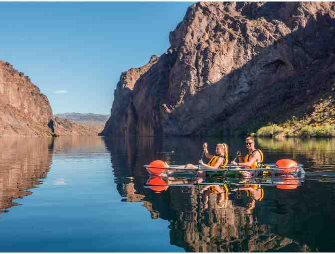 Vegas Glass Kayaks: Emerald Tour:Including 10 & 20 litre dry bags and 2 pairs sunglasses