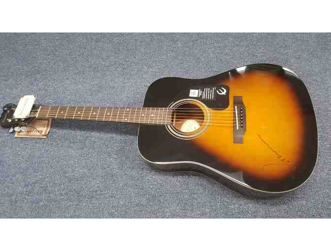 Acoustic Epiphone Guitar Autographed by the Artist Passenger