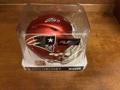 Damien Harris Red Mini Helmet