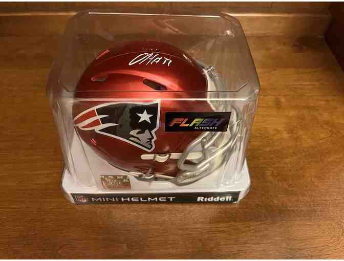 Damien Harris Red Mini Helmet - Photo 1