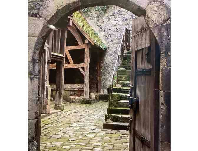 Honfleur, Normandy, French Courtyard Photograph, signed