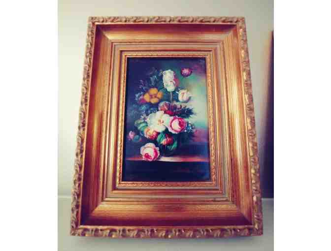 Pair of Framed Still Life original oil paintings by an English artist