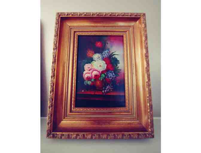 Pair of Framed Still Life original oil paintings by an English artist