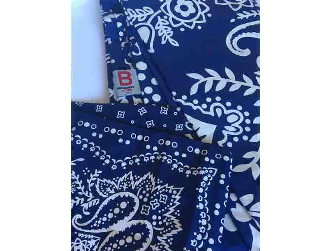 Blue Bandana Duvet & Euro Sham from Blue Springs Home