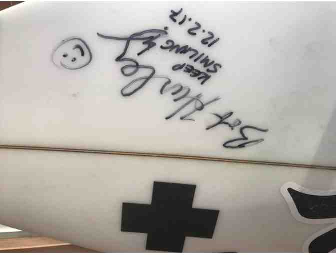 Surfboard Signed and Surfed by Bob Hurley