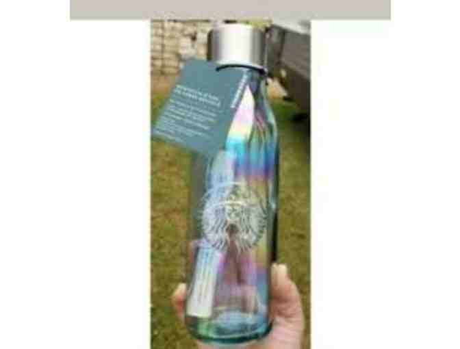 Starbucks Recycled Iridescent Glass Water Bottle