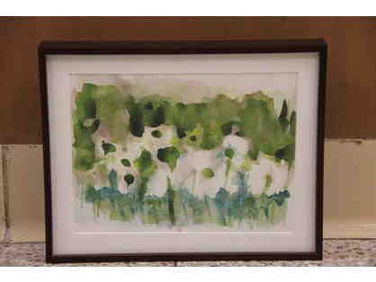 Juliane von Kunhardt 11x14" Framed Watercolor Painting on Paper