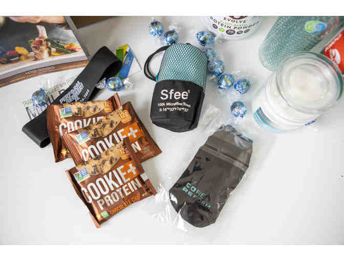 The Healthy Living Basket: Bootcamp, Pilates, Juice Maker and more. Mr Fox's class basket