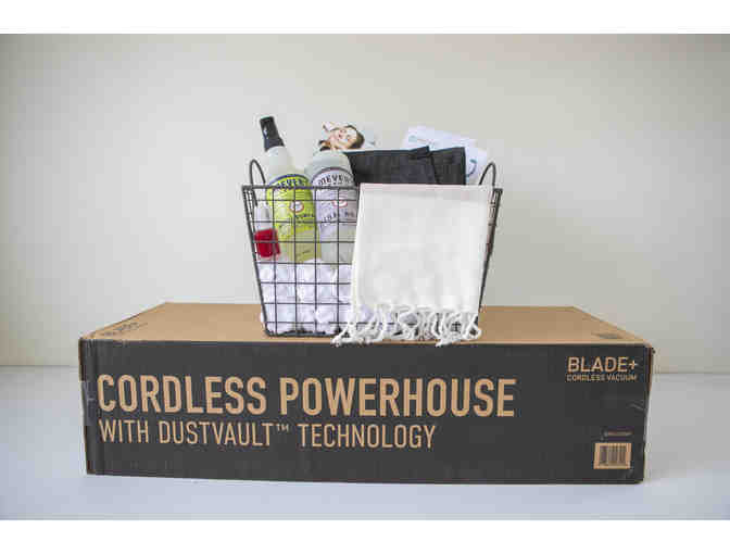 So Fresh and So Clean Basket #1: Bounce Society, Massage, vacuum and more.