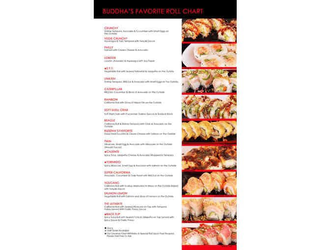 Buddha's Favorite Sushi Restaurant - $25 gift card