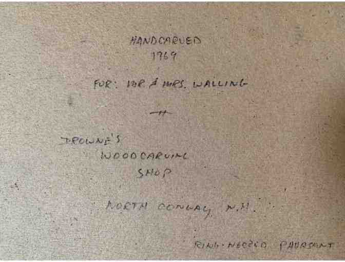 Hand-carved Birds by NH wood carver D.W. Drowne