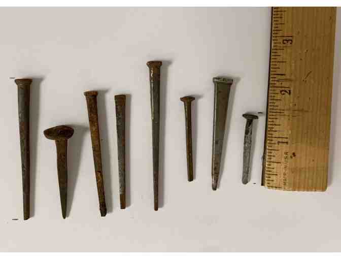 A Building History of Northern New England and Box Lot of Nails