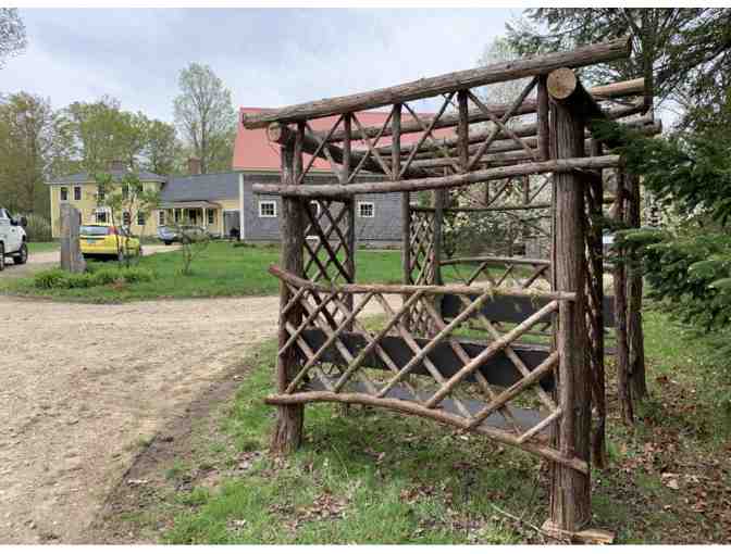 Rustic Pergola by Timber Framer Steve Fifield