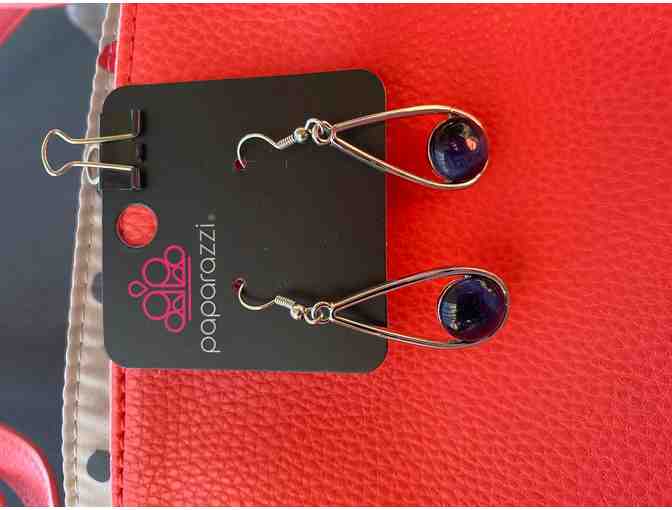 Thirty-One Gifts Purse and blue pearls jewelry set