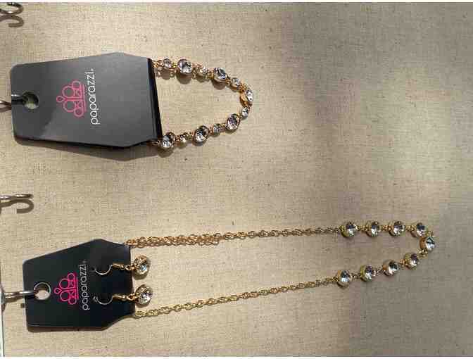 Paparazzi fashion jewelry - Gold Rush Galore set