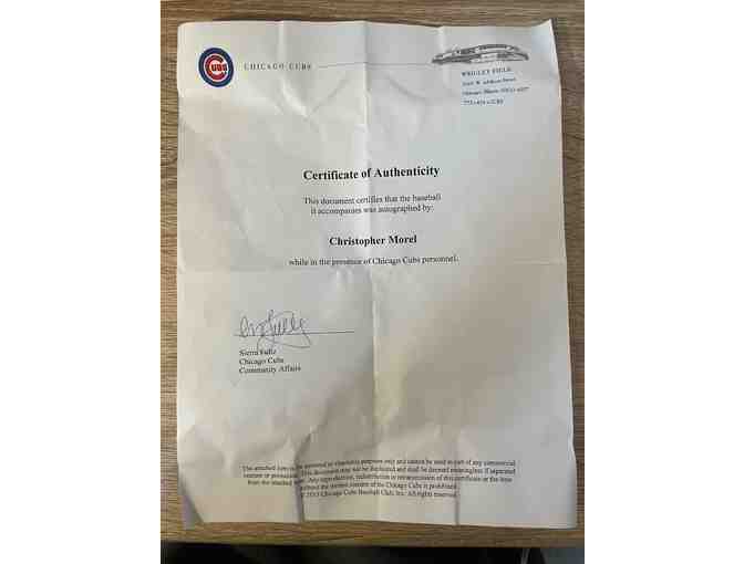 Official Major League Baseball signed by Christopher Morel