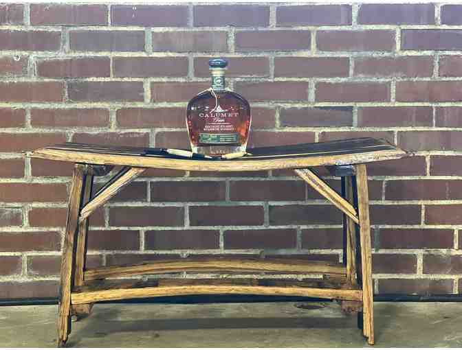 BOURBON BARREL STAVE BENCH | CALUMET FARM SMALL BATCH BOURBON