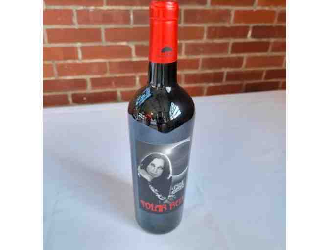 ORIGINAL GLASS PRINT OF OZZY | SOLAR RED OZZY WINE | SOLAR ECLIPSE CAMPING