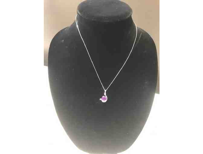 Amethyst and Diamond Necklace