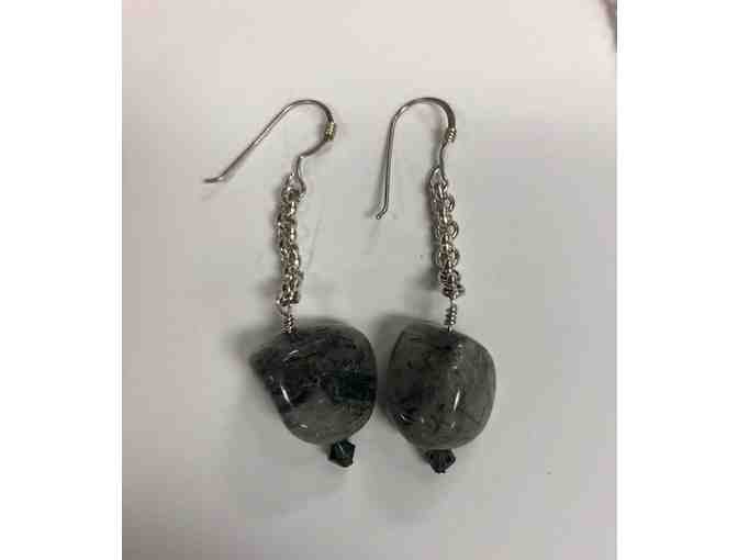 Green Agate Necklace and Earrings