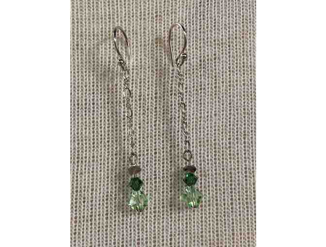 Green and Smoky Quartz Necklace and Earrings