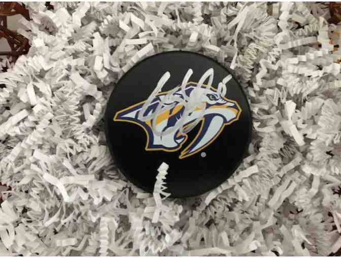 Craig Smith signed Predators Hockey puck
