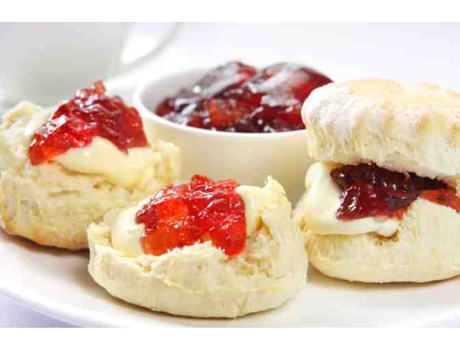 Basket of Homemade Scones and Jam
