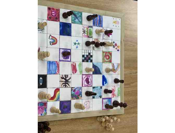 Hand-Painted Chessboard by the Arbor Class