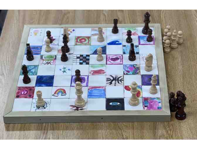 Hand-Painted Chessboard by the Arbor Class