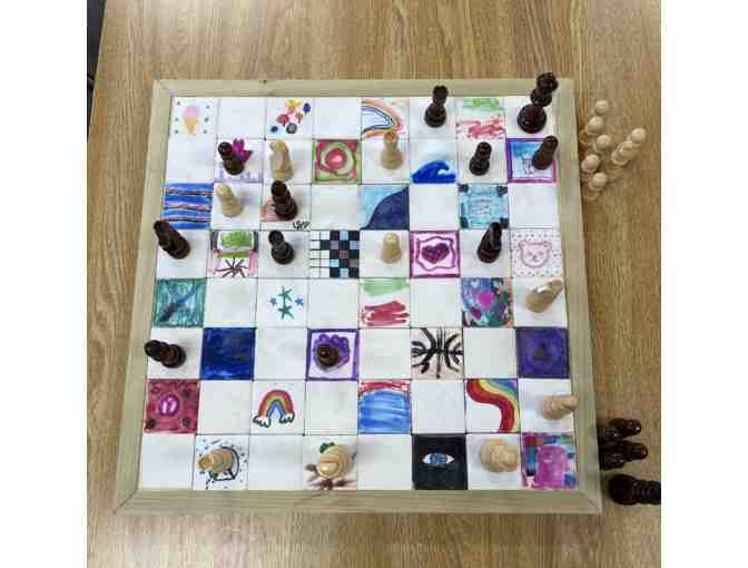 Hand-Painted Chessboard by the Arbor Class