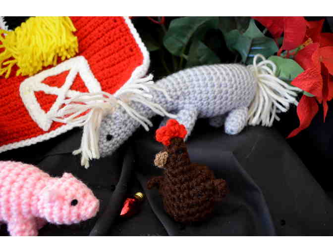 Barnyard . . . a Hand-Crocheted Farm Set
