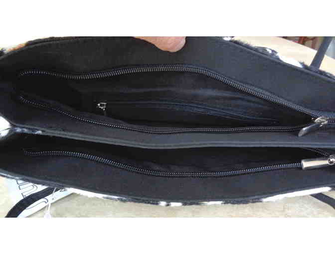 Zebra Design Tote-Style Handbag -- New