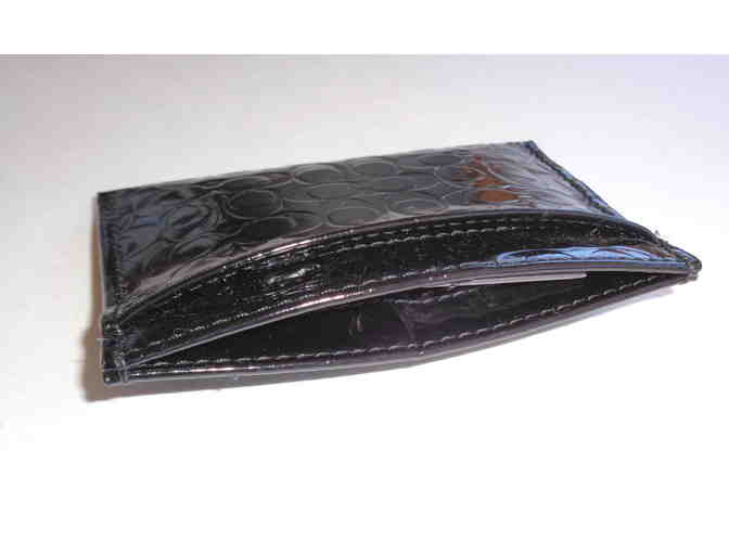 Coach C Signature Embossed Wallet Card Case -- New