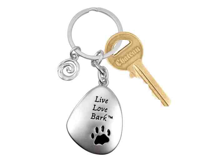 Live Love Bark Keychain -- New